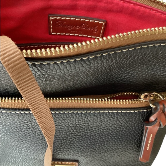 Dooney & Bourke Black and Brown Leather Crossbody - Picture 8 of 10